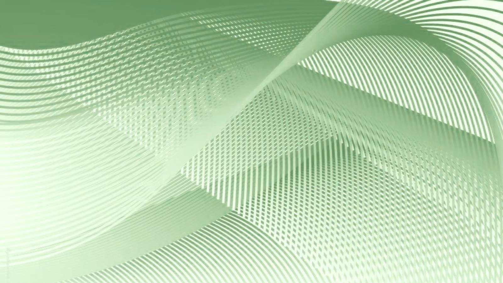 Flowing green lines on a pale green background